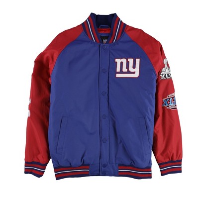 NFL Mens 4X Super Bowl Champions NY Giants Varsity Jacket