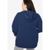 Woman Within Plus Size Better Fleece Zip-Front Hoodie - 3 of 4