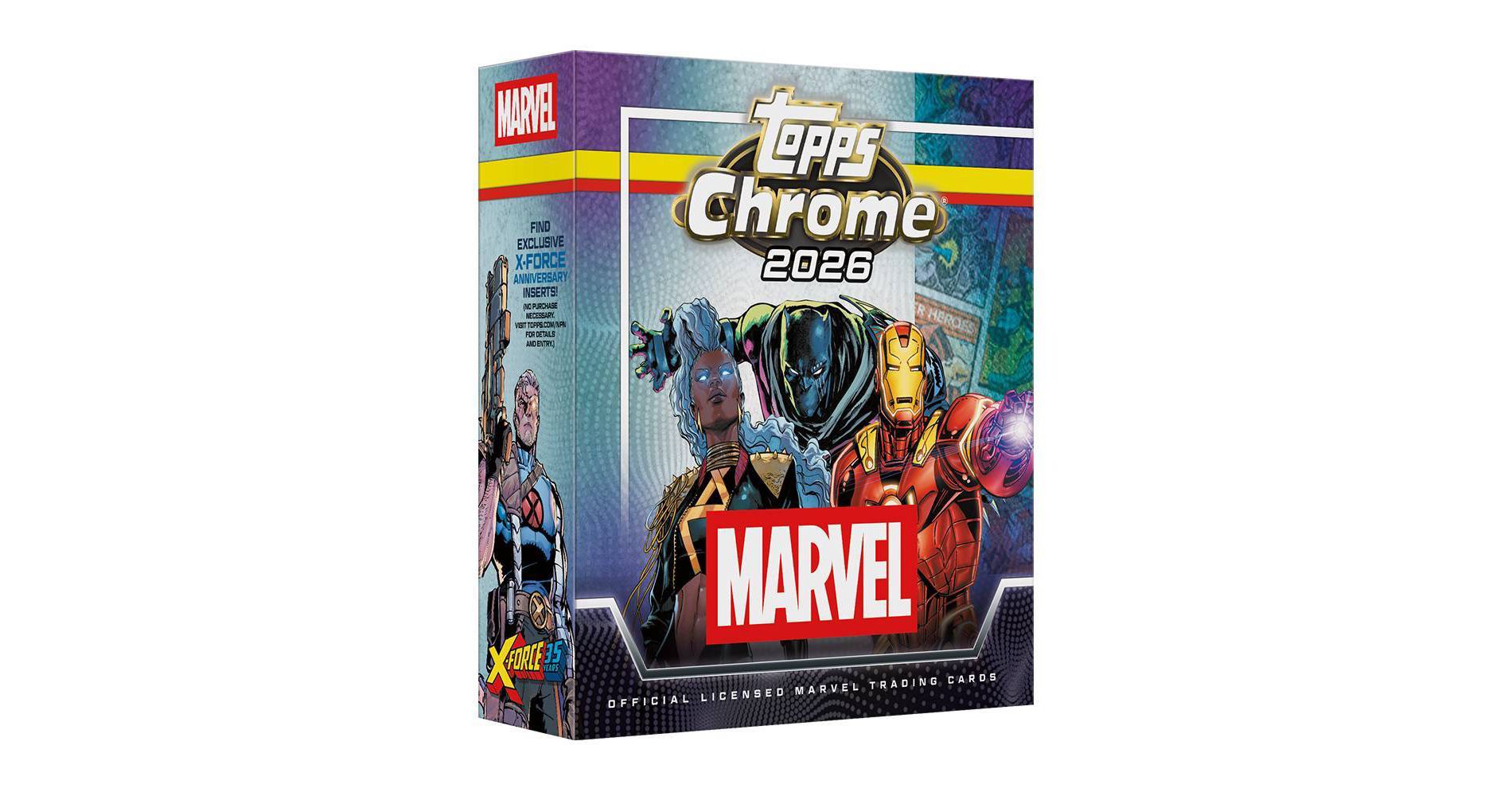 Topps Chrome Marvel Trading Card Mega Box
