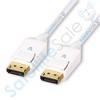 SatelliteSale DisplayPort DP Cable Male to Male 4K/30Hz 8.64Gbps Universal Wire PVC White Cord - 2 of 4