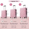 YONWAY 3 Piece Hardshell Luggage Sets, Lightweight Printing Luggage Set,With TSA Lock, PC+ABS Construction And Spinner Wheels - 3 of 4