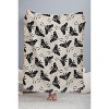Avenie Luna Moth Cream And Black 56"x46" Woven Throw Blanket - Deny Designs - 3 of 4