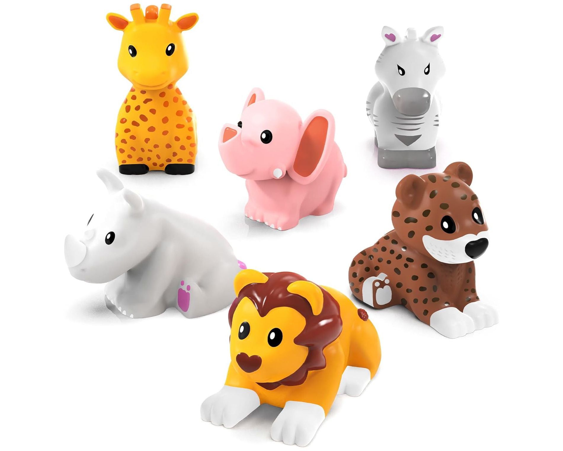 Tub Works Savanna Mold Free Bath Toys, 6 Pack