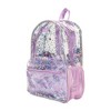 Packed Party Backpack, Women's Fashion Shoulder Knit Book Bag; Trendy Unicorn Confetti Look for School, Work, and Travel (Purple -Party Like a - 2 of 4