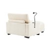 GDFStudio Rilara Modern Chenille Upholstered Recliner Chaise Lounge - 3 of 4