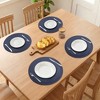 REGALWOVEN Farmhouse Round Placemats Set of 6 Woven Placemats for Dining Table Decor - 3 of 4
