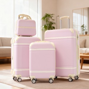 KWPZQEB 4-Piece Luggage Set (20/24/28), Hardshell Suitcases With Spinner Wheels & TSA Lock, W/Cosmetic Case, - 1 of 4