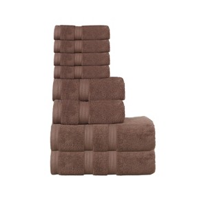 Home Weavers Elegance Essentials 550GSM 100% Cotton Zero Twist Super Absorbent Bath Towel Set - 1 of 4