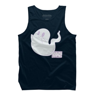 Men's Design By Humans Boo Cute Ghost Halloween cute design By BoogieCreates Tank Top