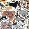 Wrapables Waterproof Vinyl Stickers for Water Bottles, Laptop, Phones, Skateboards, Decals for Teens, 100pcs, Vintage - 4 of 4