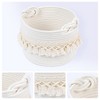REGALWOVEN Odorless Cotton Rope Handcrafted Chic Appearance Compact Size Open Storage Bins 9.4 x 6.7 Inch 1 Pc - 2 of 4