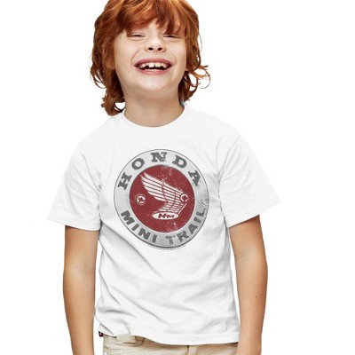 Boys' Short Sleeve Honda Engraved Mini Trail Badge T-Shirt