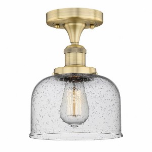 Bell - 1 Light Semi-Flush Mount In Industrial Style-8.25 Inches Tall and 6.5 Inches Wide - 1 of 1