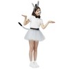 SYNCFUN Halloween Costume Accessory Set 4 Pieces Grey Donkey for Adults and Kids, Donkey Ears Headband, Halloween Animal Cosplay - 3 of 4