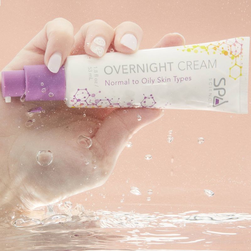 Spa Sciences Overnight Cream for Oily to Normal Skin Facial Night Cream - 1.8 fl oz, 3 of 10