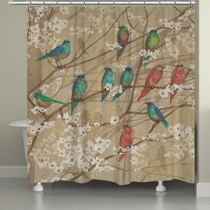 Laural Home Birds and Blossoms Shower Curtain - 1 of 1