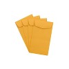 JAM Paper #6 Coin Business Envelopes 3.375 x 6 Brown Kraft Manila 1623992I - 3 of 4
