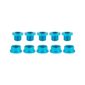 Origin8 Alloy Single Speed Chainring Bolts M8x6mm Bolt / M8x4mm Nut MX/Single - 1 of 1