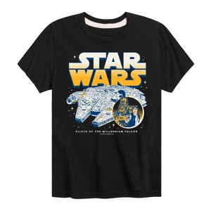 Boys' - Star Wars - Han Chewy Mil Falc Short Sleeve Graphic T-Shirt - 1 of 4