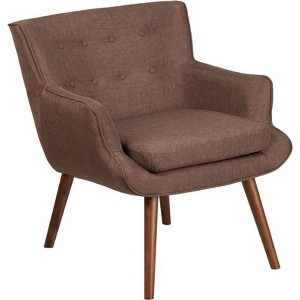 Hercules Hayes Tufted Arm Chair Brown - Riverstone Furniture