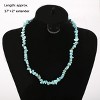 Natural Stone Irregular Gemstone Beaded Choker Necklace for Women Bohemian Crystal Jewelry - 4 of 4