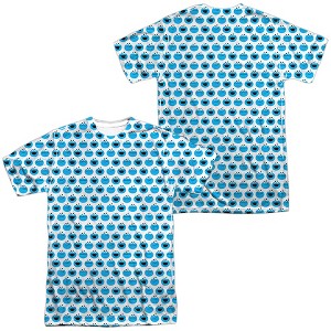 Men's Sesame Street Simple Cookie Pattern (Front Back Print) Short Sleeve Costume T-Shirt - 1 of 4