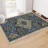 Area Rug Boho Traditional Fuzzy Carpet for Living Room, Bedroom Dining Room and Kitchen Office Nursery Non-Slip, 2' x 3' Brown - 2 of 4