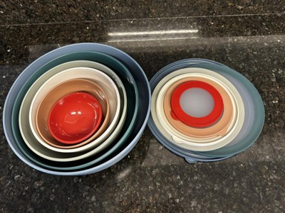 3qt Ceramic Earthenware Mixing Bowl Red Striped - Figmint™ : Target