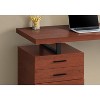 Monarch Specialties Computer Desk Home Office Laptop Left Right Set-Up Storage Drawers 48InchL Work Metal Laminate Brown Black Contemporary Modern - 4 of 4