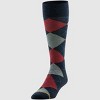 Goldtoe Signature Collection Men's Argyle Crew Socks 3pk - Gray/Red/Navy Blue 6-12.5 - 3 of 4