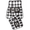 The Lakeside Collection 4-Pc. Monogram Plaid Car Mat Sets - D 4 Pieces - 3 of 4