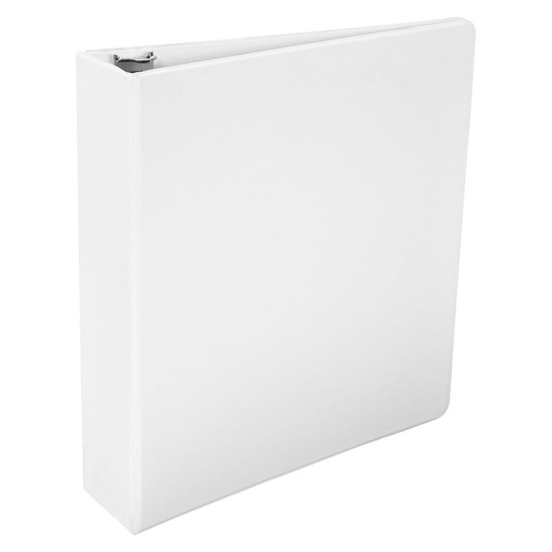 School Smart D Ring Binder, Polypropylene, 2 Inches, White, 1 of 3