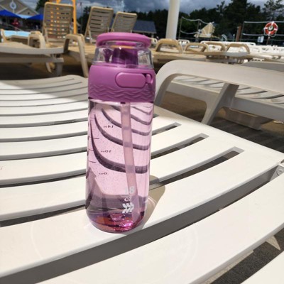 All in Motion 32oz Tritan Purple Gaze Beverage Water Bottle w/ Lockable Lid  New