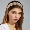 Unique Bargains Women's Tweed Padded Fashion Hairband Non Slip Knitted Check Pattern 1 Pc - 2 of 4