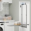 Costway Space-Saving Over the Door Ironing Board with  Iron Holder & Cotton Cover Gray Gray/Blue - 4 of 4