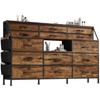 14-Drawer Dresser with Wood Top & 2 Shelves | Large Fabric Storage Organizer for Bedroom, Living Room & Closet - 2 of 4