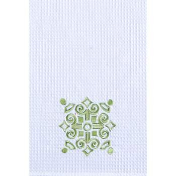 C&F Home Colonial Williamsburg Boxwood Abbey Waffle Weave Cotton Kitchen Towel
