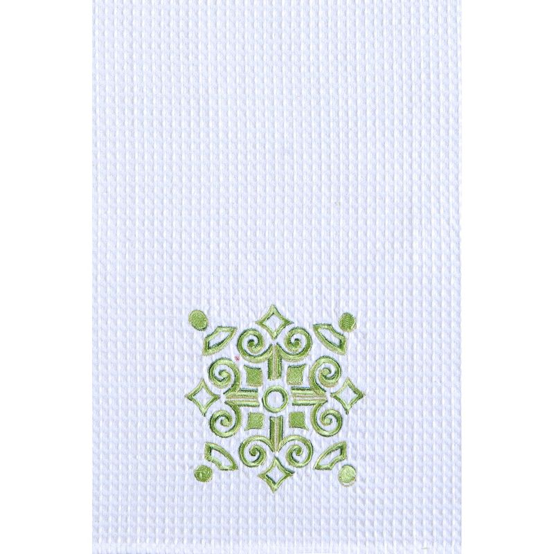 C&F Home Colonial Williamsburg Boxwood Abbey Waffle Weave Cotton Kitchen Towel, 1 of 3
