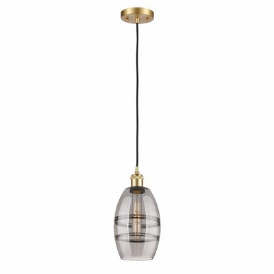 Vaz - 1 Light Cord Hung Mini Pendant In Industrial Style-8.13 Inches Tall and 5.88 Inches Wide