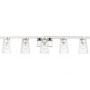 Livex Lighting Cityview 5 - Light Vanity in  Polished Chrome - 3 of 4