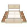 NicBex Queen Size Platform Bed Modern Wooden Bed Frame with 4 Storage Drawers and Headboard for Bedroom, Guest Room, No Box Spring Required - 3 of 4