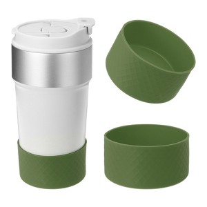 Unique Bargains Silicone Anti-Slip Protective Reusable Water Bottle Boot 2 Pcs - 1 of 4