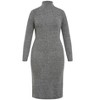Avenue Women's Plus Size Callie High Neck Sweater Dress - 4 of 4