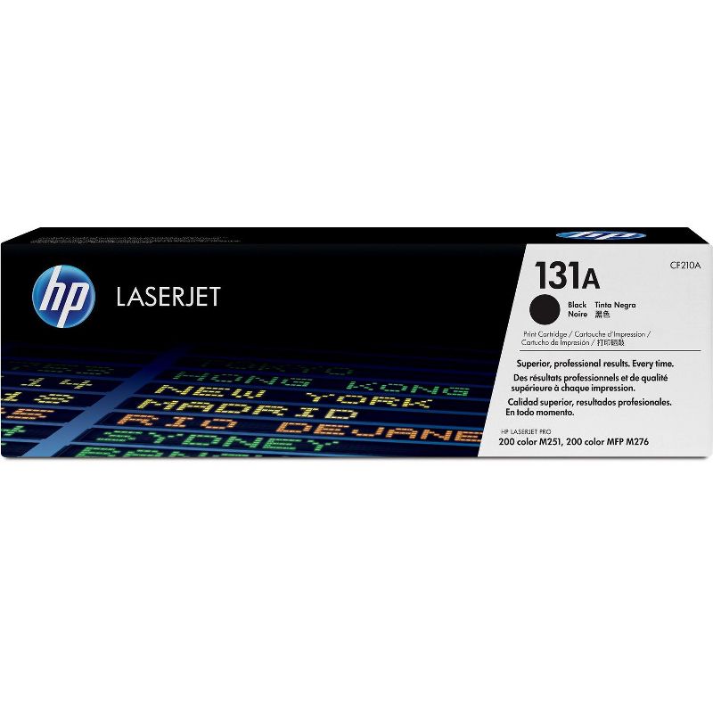 HP Inc. 131A Black Original LaserJet Toner Cartridge, ~1,520 pages, CF210A, 1 of 9