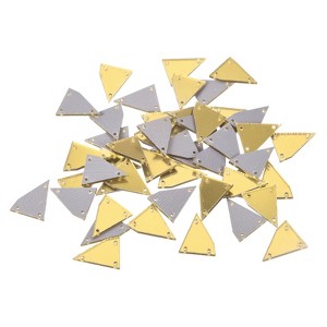 Unique Bargains Flat Back Sew on DIY Irregular Mirror for Evening Dresses Cloth 50 Pcs - 1 of 4