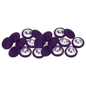 Unique Bargains Cloth Covered Aluminum Sewing Buttons 20 Pcs - 1 of 4