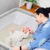 Sweet Jojo Designs Boy, Girl, Gender Neutral Baby Bassinet Fitted Sheets Set Serengeti Animals Taupe Grey Beige 2pc - 4 of 4