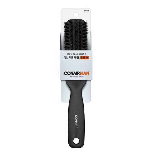 Commander Men's Hairbrush For Wet or Dry Hair Any length - Black