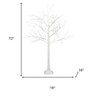 HomeRoots Set Of Three White Pre Lit Sparse Birch Trees - 3 of 4
