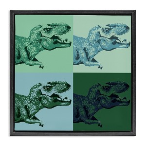 Stupell Industries Vintage Roaring T-Rex Dinosaur, 18" x 18" - 1 of 4